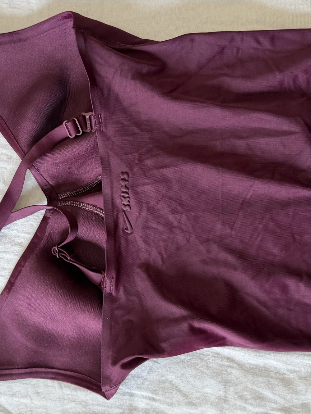 SKIMS / Nike- Deep Plum Sculpting Tank Top- Workout